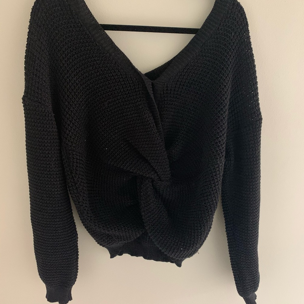 Cotton Candy LA Off the Shoulder stir Knit Sweater